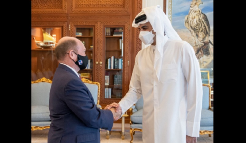 Qatar Amir Receives Members of US Congress